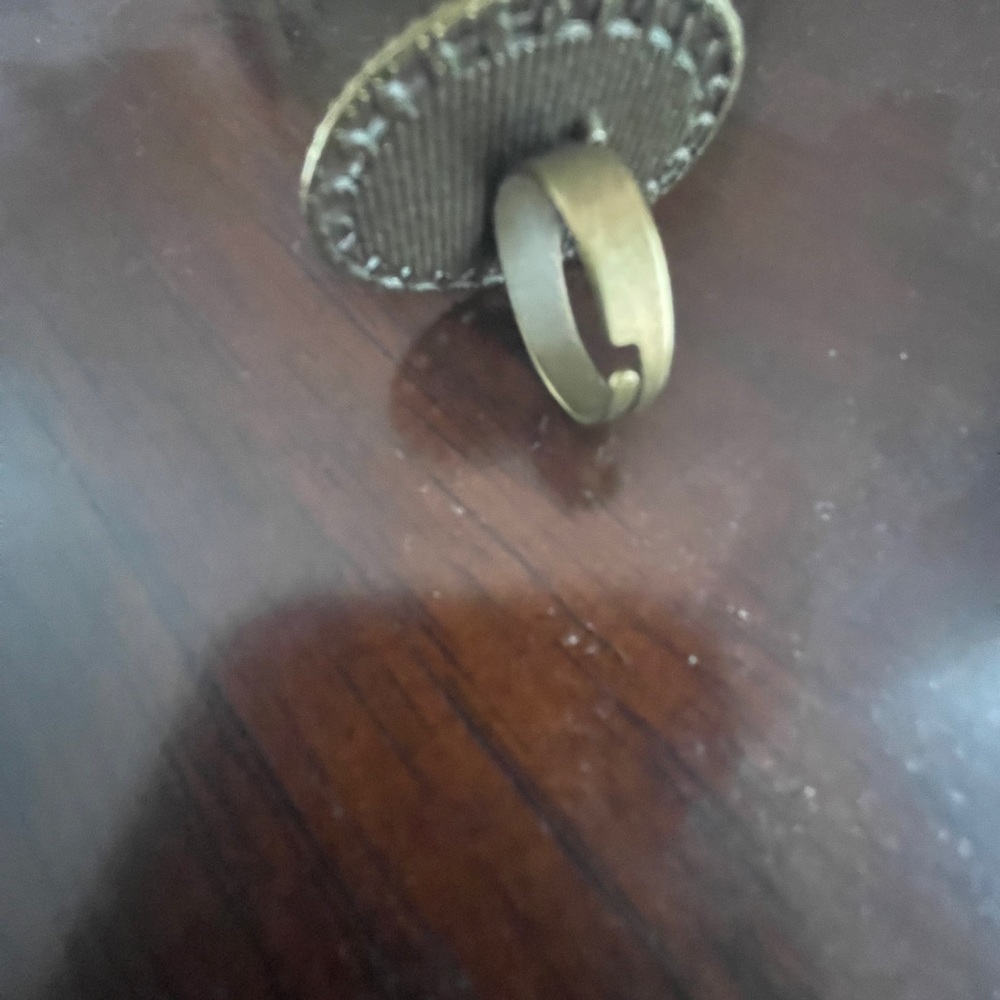 brass jewelry from russia ring and pendant